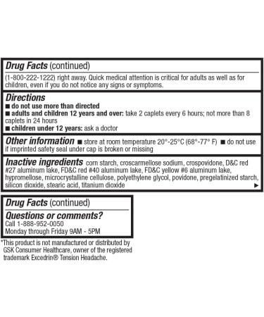 HealthA2Z Tension Headache Relief | Acetaminophen 500mg & Cafffeine 50mg | Aspirin Free | 24 Packs of 16 Caplets (384 Caplets Total) | Value Package | Pain Relief - Buy Online on GoSupps.com