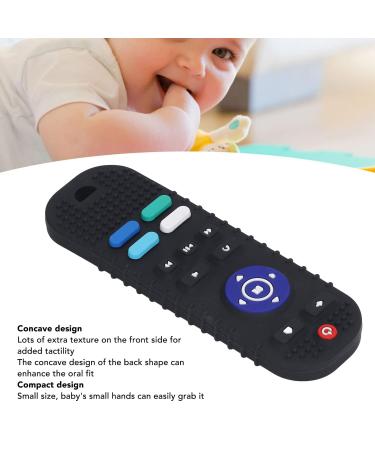 Elprico Silicone Baby Teething Remote Control Toy (0-12 Months) - BPA Free Calming Baby Bite Rings - Perfect Teething Relief for Infants (Black) - Buy Online on GoSupps.com
