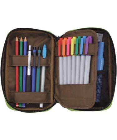LIHITLAB Zipper Pen Case - Black, 7.9 x 2.0 x 4.7 Inches (A7551-24) - Buy Online on GoSupps.com