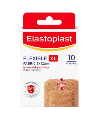 Elastoplast Knee & Elbow Fabric Plasters Pack of 10 10 Count (Pack of 1)