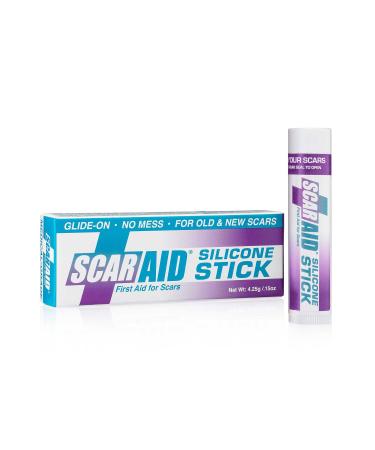Silicone Scar Gel Stick   Better than Scar Cream or Vitamin E Oil for Scars - Effective as Silicone Scar Sheets and Scar Tape for Scar Management   Send Your Scar Away   4.25g by ScarAid 4.25g Original