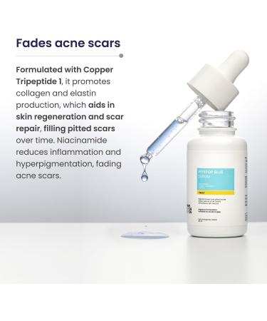 G n rique VK Pitstop Blue Copper Peptide Serum Repairs Acn Scars & Pitted Marks Evens Skin Tone & Reduces Blemishes For All Skin Types 25 Ml - Buy Online on GoSupps.com