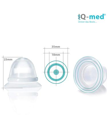 iQ-med Breastfeeding Aid | Nipple Former for Inverted Nipple Relief | 2 Pieces - International Shipping Available - Buy Online on GoSupps.com