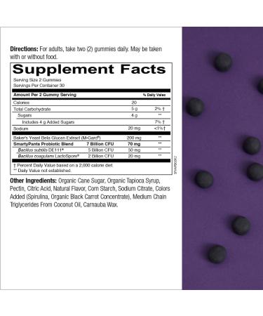 SmartyPants Adult Probiotic Gummies - Immune Support & Digestive Comfort | Strawberry Crأ¨me, 30 Day Supply - Buy Online on GoSupps.com