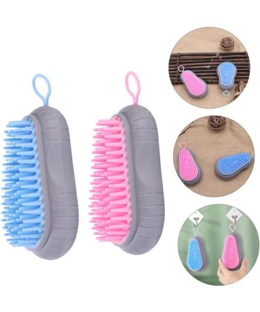 Beatifufu Hair Scalp Shampoo Brush Set Shampoo Brush for Home Ergonomic Design Scalp Face Random Color - Buy Online on GoSupps.com