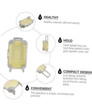 DOITOOL False Eyelash Suitcase - Empty Luggage Case for Eyelashes | Mini Plastic Storage Box for Lashes | International Shipping Available - Buy Online on GoSupps.com