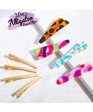 LEOBRO 50PCS Metal Hair Clips for Women & Girls - Alligator Clips for DIY Acrylic Resin Hair Bows & Crafts, Gold - Buy Online on GoSupps.com