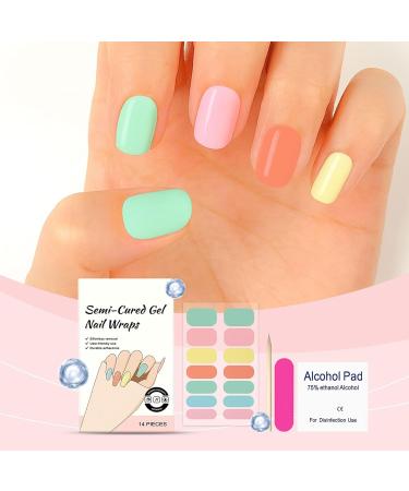 Gel Nail Polish Stickers | Gel Nail Stickers - Personal Care Products for Manicure Spa Summer Home Travel Bridal Daily Life Vacation Grooming Party Wedding - Buy Online on GoSupps.com
