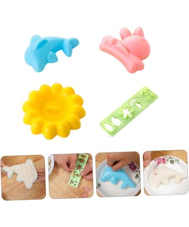 Alipis 16 Pcs Rice Ball Mold Baby Food Supplement Mold Bento Rice Ball Maker for Home Embossed Child 15X4CMx2pcs Assorted Colorx2pcs - Buy Online on GoSupps.com
