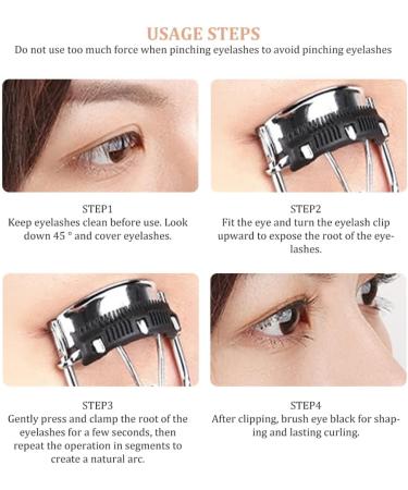 Eyelashes Curler with Comb Separated Lashes Curler Steel Wide Angle Eyelash Eye Makeup Tool for Girls Women Purple Lash Curler - Buy Online on GoSupps.com