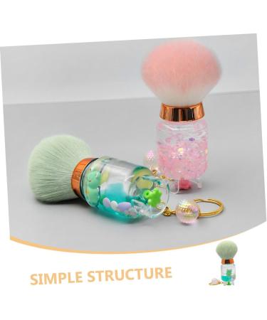 Beavorty Nail Dust Brush Highlighter Brush Hand Powder Brush Face Powder Brush Makeup Powder Brush Powder Brush for Loose Powder Loose Powder Brush Liquid Quicksand Miss Powdery Plastic 9.00X3.50X3.50CM Green - Buy Online on GoSupps.com