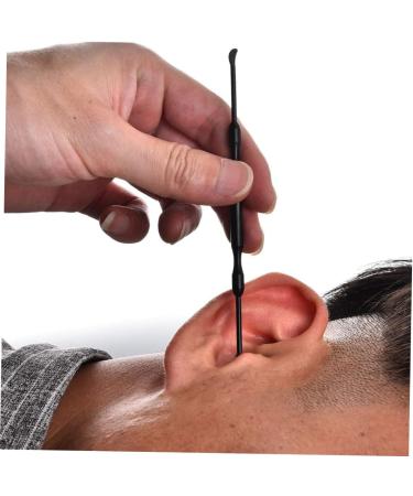 PLAFOPE Professional Double Head Rotating Ear Scoop Cleaner Non-Slip Handle Ear Wax Tool with Spring Spiral Design for Itch Relief Steel for Home and Travel - Buy Online on GoSupps.com