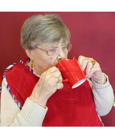 unisonoPLUS Porcelain Nose Cup Drinking Aid with 2 Handles - Gastro Quality (White) - Buy Online on GoSupps.com