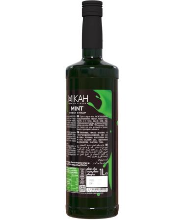 Mikah - Premium Flavors - Mint (Menta) x2 | Sirop pour boissons et desserts | Usage professionnel | 2 bouteilles de 1 litre (2x1000ml) - Buy Online on GoSupps.com