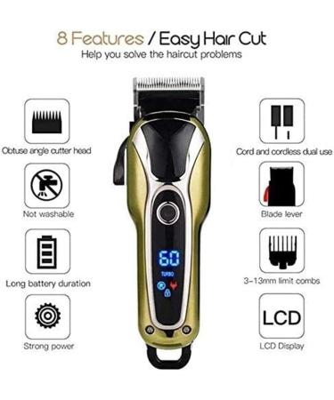 Buy Professional Cordless Hair Clippers - Easy Rechargeable Electric Clippers for Men | Household Haircut Tools & Accessories - Buy Online on GoSupps.com