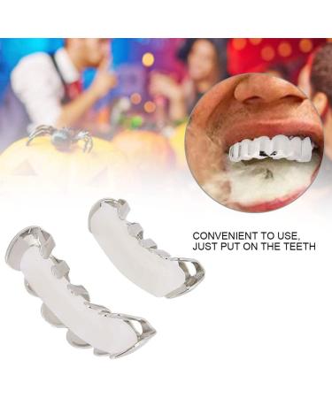 JTLB Shiny Teeth Hip Hop Prop | Real Gold Plated Silver Teeth Accessories for Halloween & Party Gifts - Buy Online on GoSupps.com