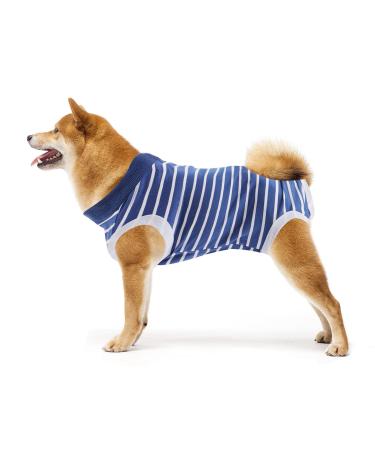 Cobee Dog Recovery Suit dog abdominal protection puppies wound after the operation for males/bitches pet surgical cuddly suit after the operation for small medium-sized dogs (L-size)