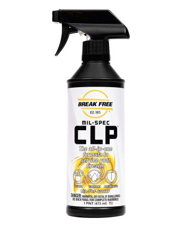 BREAK FREE CLP-5 Gun Cleaner and Lubricant Spray With Preservative Oil for Weapon Cleaning and Protection - Trigger Sprayer, 1 Pint Bottle 1 Pack
