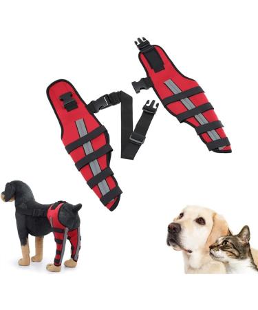 Dog Double Rear Leg Brace Dog Knee Brace Dog Double Rear Leg Brace- ACL Hind Leg Brace with Reflective Seat Belts - Supportive Dog Knee Brace Medium