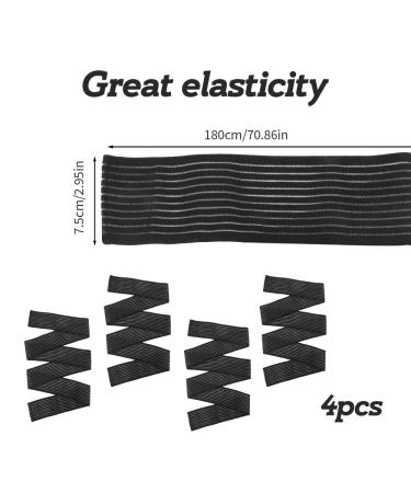 Compression Wraps for Legs | Elastic Knee & Calf Bandages for Edema | 4-Piece Lymphedema Support for Men & Women - Buy Online on GoSupps.com