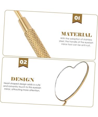 NUSITOU Grafting Eyelash Mirror Stainless Steel Eyelash Mirror Eyelash Mirror for Practical Eyelash Check Mirror Eyelashes Supplies Handheld Eyelashes Mirrors Make up Magnifier Mirror Tool - Buy Online on GoSupps.com
