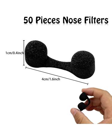 50Pcs Disposable Soft Sponge Nose Filters - Breathable Nose Plugs for Dust Filter Outdoor - Buy Online on GoSupps.com