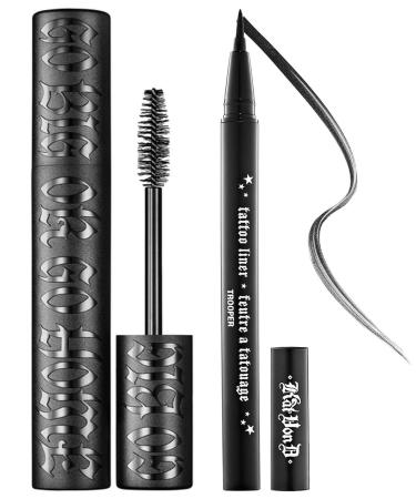 Kat Von D Tattoo Liner and Go Big or Go Home Volumizing Mascara Set in Trooper Full Size