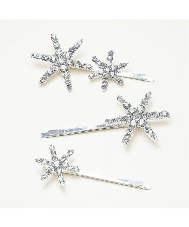 Limtula Lovely Hair Clip for Girls -slip Hair Barrettes for Teenagers Star Shape Hot Girls One Word Hair Pin Silver - Buy Online on GoSupps.com