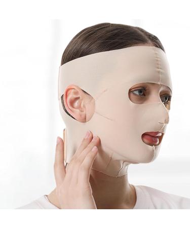 Chin Lifter for Double Chin Reusable Full Face Lift | Chin up Masque Breathable Double Chin Strap for Chin up Sculpting Firming Tightening - Buy Online on GoSupps.com