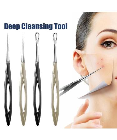 SSRoirvbb Portable Acne Needle Blackhead Clip Remover Extraction Popper Pore Black Head Cleaner Face Tools Needle Skin Cleansing Care Deep Black Cell circle - Buy Online on GoSupps.com