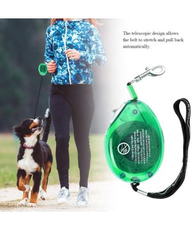 Retractable Dog Leash 7.9ft - Nylon Roller Leash for Small & Medium Dogs - Single-Handed Brake & Lock - Comfortable Jogging & Guiding - Green - Buy Online on GoSupps.com