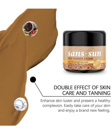 GkgWuxf Selftanning Lotion 50g Selftanner Bronzing and Moisturizing Lotion for Women and Men for Indoor and Outdoor Use during Summer and Holidays - Buy Online on GoSupps.com