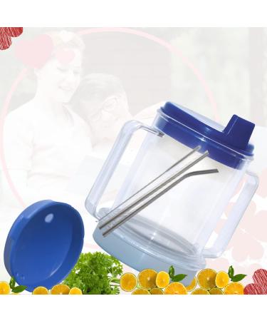 ADAPTIVE UTENSILS Regulating Drinking Cup For Individuals Who Suffer from Swallowing Disorders Such as Dysphagia Adult sippy Cup is Put Down & Lifted Without the Use of Thickeners