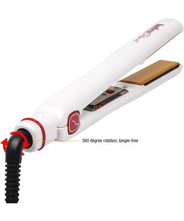 Redline Professional 1 Flat Iron - White Hair Straightener for Effortless Styling | International Shipping Available - Buy Online on GoSupps.com