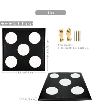 Leather Square Fencing Target for Foil, Saber, and Epee - Black, One/Five Bullseye - Buy Online on GoSupps.com