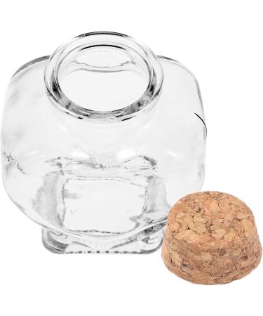 Zerodeko 4pcs Glass Heart Shaped Bottle Terrarium Wedding Decorations Decorative Wishing Bottle Glass Container with Lid Glass Jars Wishing Jar Origami Craft Bottle Glass Bottle Cork As Shownx4pcs 8.50X6.00X4.00CMx4pcs - Buy Online on GoSupps.com