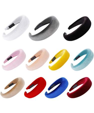 Siwetg Padded Wide Headband for Women - Shiny Velvet in 11 Colors Including Black | Stylish Hair Accessories for Every Occasion - Buy Online on GoSupps.com