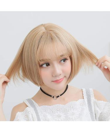 Shop BGHJUE Short Hair Wig for Women - Air Thin Bangs Fluffy BOB Style Realistic Straight Hair - International Shipping Available - Buy Online on GoSupps.com