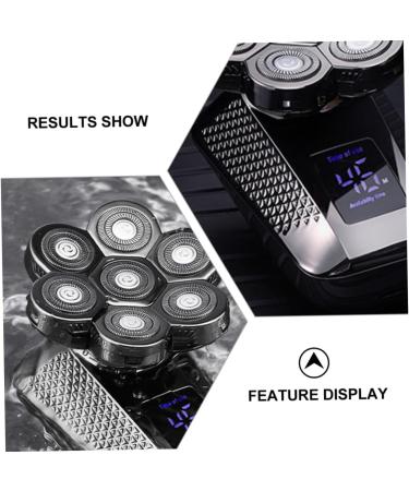 FOMIYES Waterproof Electric Shaver & Beard Trimmer Set - 7 Head Personal Care with Digital Display | International Shipping Available - Buy Online on GoSupps.com
