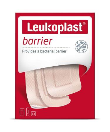 Leukoplast 7645405 Barrier Wound Dressing - Waterproof Breathable First Aid Plasters for Cuts & Blisters on Fingers Toes Heels - 20 PCs Tan 3 Sizes - 20pcs