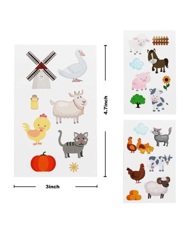 Barnyard Farm Animal Temporary Tattoos - 24 Sheets | Kids Party Favors & Decorations - Buy Online on GoSupps.com