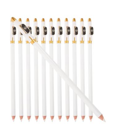 GALPADA 12 pi ces Lot de Crayons Sourcils Maquillage Bois Naturel Crayon Portable Crayons Maquillage Yeux Robustes pour Trac Pr cis Look Naturel