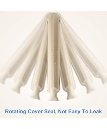 Buy 2L Gray Hot Water Bottle with Soft Fleece Cover - Long & Cozy | Safe & Tested for Comfort - Buy Online on GoSupps.com