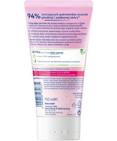 NIVEA Dry and Sensitive Facial Cleansing Cream Gel 150 ml - Buy Online on GoSupps.com