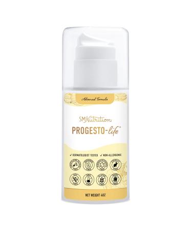 Progesterone Cream for Women | 2000mg | Dermatologist-Tested, from Wild Yam | for Balance Support at Mid-Life* | Hypoallergenic, Soy Free Micronized USP Progesterone | SM Nutrition (96 Servings)