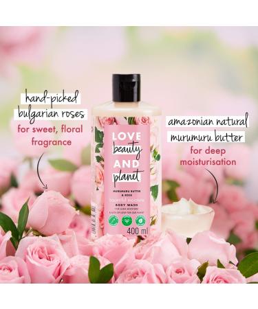 Murumuru Butter & Rose Moisturizing Body Wash | Sulfate & Paraben Free Liquid Shower Gel | 200 ml - Luxury Skin Care for All Skin Types - Buy Online on GoSupps.com