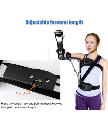 FoRes Shoulder Joint Fixation Brace - Adjustable Abduction Support for Left Shoulder & Elbow | Optimal Comfort & Rotation - Buy Online on GoSupps.com