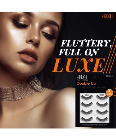 Ardell Double Up Wispies 4 Pairs - Pack of 1 | Long Lasting and Dramatic False Eyelashes - Buy Online on GoSupps.com