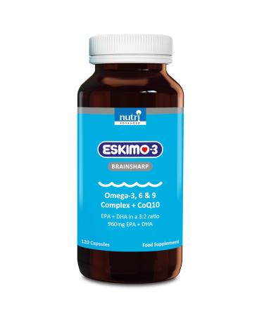Eskimo-3 Brainsharp Fish Oil - Nutri Advanced - Lemon 120 Capsules