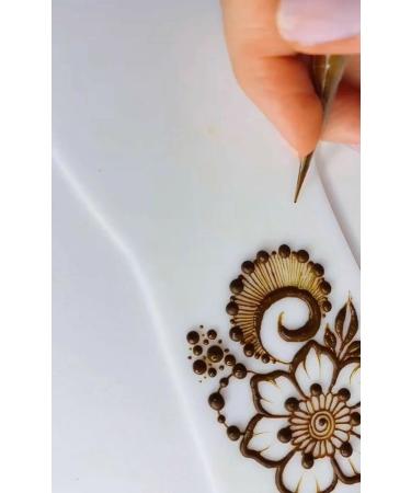 Acrylic Henna Practice Template for Temporary Tattoo Body Art - Leg Sideways - Buy Online on GoSupps.com